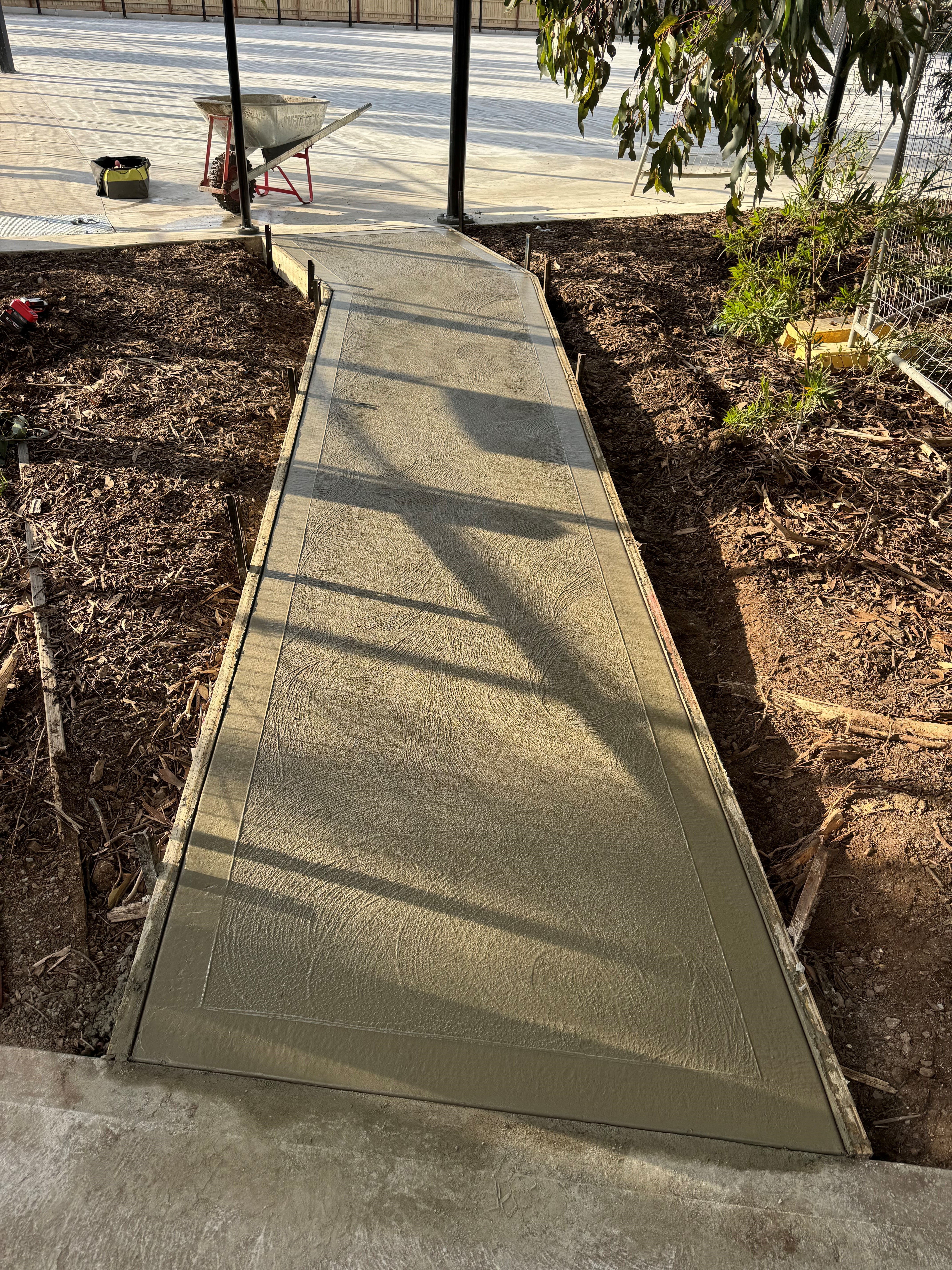 Finished concrete